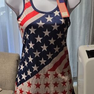 TRUE ROCK Patriotic Stars and Stripes Bodysuit